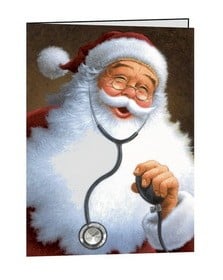 Santa with stethoscope