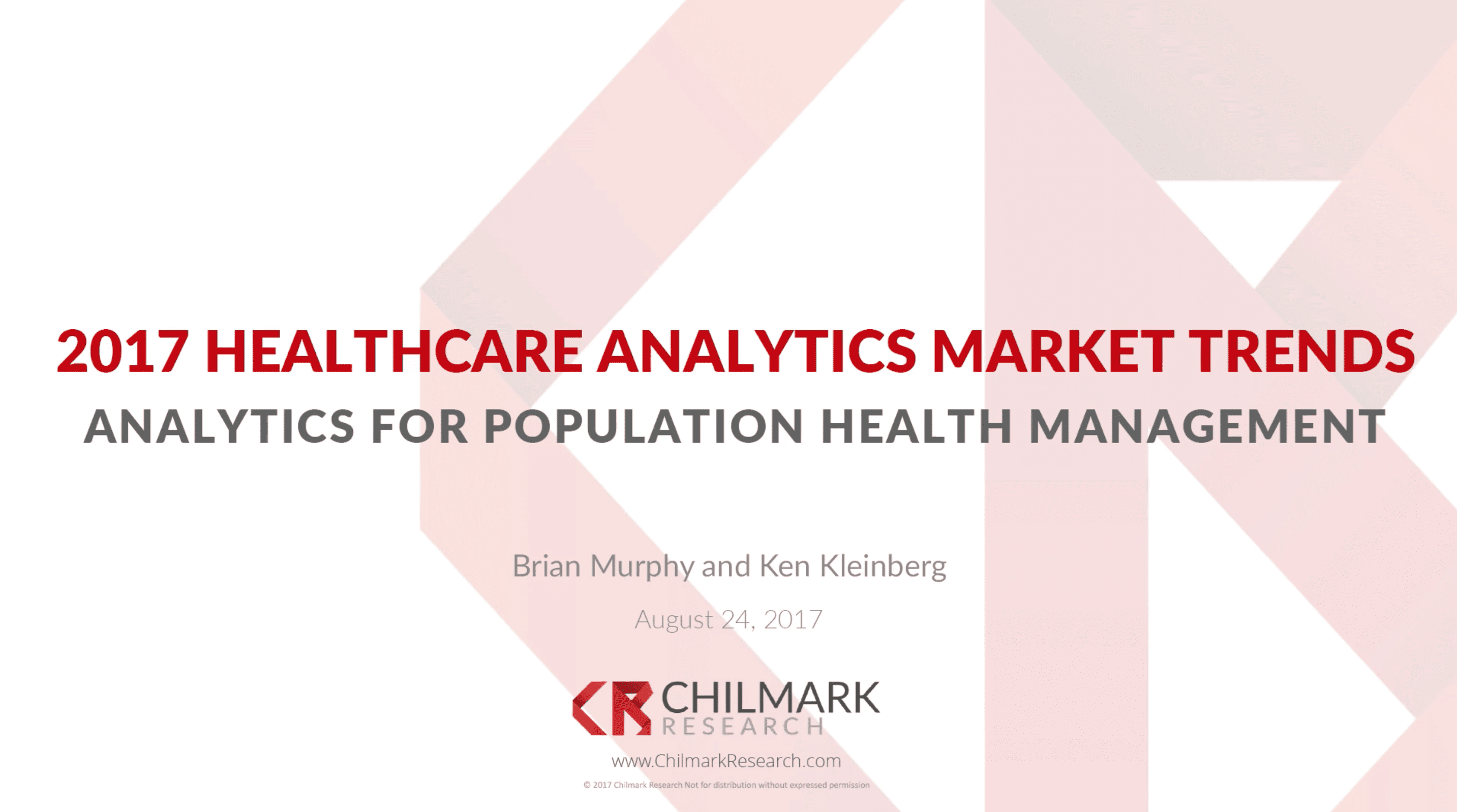 2017 Healthcare Analytics Webinar is Ready to View