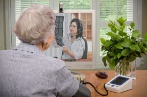 patient and doctor ina telehealth visit